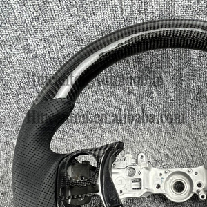 Hot New Product Price Carbon Fiber Perforated Leather Sports for Lexus IS250 IS300 IS350 <b>Car</b> Steering Wheel - Product Image 5