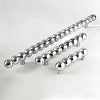 Poignées de porte d'entrée de luxe personnalisées, finition nickel, en laiton massif, pour portes d'entrée et portails double face, quincaillerie en bois