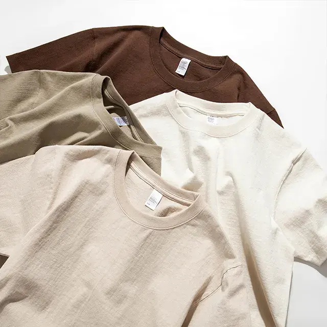 Yüksek kalite 100% organik pamuk erkek t shirt 300gsm ağır ağırlık düz tee gömlek temel tarzı boş stok lot t-shirt