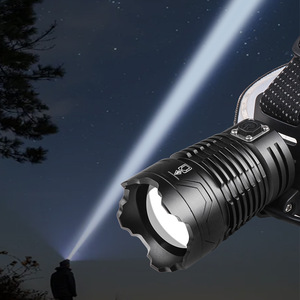 ไฟหน้า XHP360 36 คอร์ LED แบบชาร์จไฟได้ พกพาสะดวก น้ำหนักเบา พร้อมพอร์ตอินพุตไมโครและ Type C สำหรับใช้งานกลางแจ้ง - Product Image 3