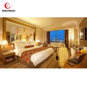 OEM пользовательские Дубай роскошный люкс номер отель мебель для спальни продажа дешевые
