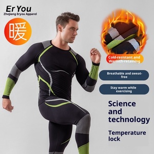 <span class=keywords><strong>Tuta</strong></span> da sci aderente autunno inverno per pantaloni ad asciugatura rapida da corsa sportiva Anti-batterica Base <span class=keywords><strong>termica</strong></span> antibatterica - Product Image 2
