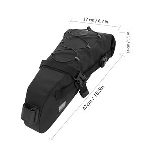 Bolsa de sillín de bicicleta Bolsa de almacenamiento de bicicleta impermeable Bolsa de poste de asiento trasero de ciclismo reflectante - Product Image 6