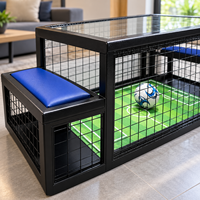 Table de jeu de football pour 2 joueurs, à poser sous la table, machine de sport interactive pour assister et jouer au football, jeux événementiels