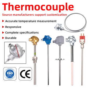 K/C/R/B/S/J/PT100 الحرارية البلاتين الروديوم الحرارية الحرارية فرن السيراميك مع أنبوب السيراميك - Product Image 2
