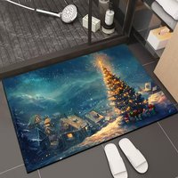 Meistverkaufter Neuer Design Hochabsorbierender Schlafzimmerteppich, Rutschfeste Duschmatte, Toilette, Hotel, Weihnachten