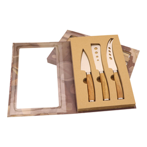 Jaswehome 4-Piece Modern Durable Stainless Steel <strong>Cheese</strong> <strong>Knife</strong> <strong>Set</strong> with Wood Handle <strong>Cheese</strong> Tools Cutlery Tableware - Product Image 6