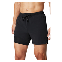 Shorts de sport pour homme 5 pouces à séchage rapide avec doublure intégrée, poches zippées cachées et boucle pour serviette, tissu hautement extensible