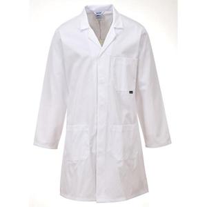 PORTWEST - C852WHRS Standard <b>white</b> coat - EAN 5036108135493 <b>WORK</b> <b>SHIRTS</b> - Product Image 1
