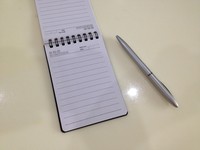 Carnet de poche compact A7 à spirale, bloc-notes portable personnalisé avec logo pour les voyages et l'usage quotidien