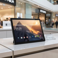 Tablette publicitaire pour centre commercial ODM, écran tactile Incell FHD 14 pouces, 4G, POE, NFC, RK3399, prise en charge du SDK Android
