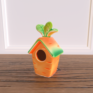 Unico a forma di carota in ceramica uccello casa resistente alle intemperie Eco uccello nido per la decorazione del giardino Logo personalizzato e alla rinfusa OEM piccolo Habitat per animali domestici - Product Image 4