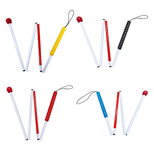 Bastón Plegable de Aleación de Aluminio, 4 Secciones, Antideslizante, Ligero, Portátil, para Caminar al Aire Libre - Product Image 5