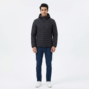 Chaqueta Acolchada de Invierno Personalizada para Hombre, con Cuello Alto, Informal, de Alta Calidad, con Capucha - Product Image 1