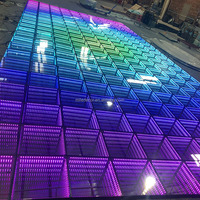 Scène de décoration de mariage de luxe, scène ronde carrée, plateforme de scène, écran LED, piste de danse