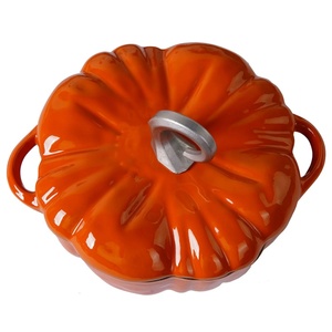 Casserole en fonte émaillée de haute qualité pour soupes et ragoûts, poêle antiadhésive, cocotte pour citrouille, batterie de cuisine, cuisinière à induction, cuisine - Product Image 2
