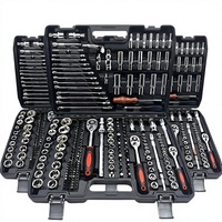 Kit d'outils mécaniques professionnels de 216 pièces, clés à cliquet en acier à haute teneur en carbone, douilles pour voiture, coffret rigide pour atelier