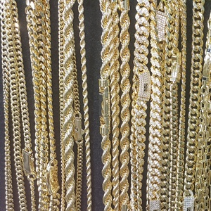 Bulk Wholesale Hip Hop Jewelry 14K Gold Plated Cubic Zirconia Copper <strong>Bracelet</strong> Brass Cuban Link Chain Twist <strong>Rope</strong> <strong>Bracelet</strong> - Product Image 1