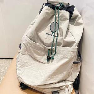 Sac à dos de tennis léger personnalisé, grande capacité, imperméable, en polyester, avec cordon de serrage, pour les voyages, le cyclisme en montagne, le transport de lettres - Product Image 5