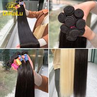 Prix de gros Lot de mèches de cheveux 100% humains vierges indiens Remy, double tirage, ondulation naturelle, 100g