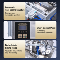 Machine d'emballage entièrement automatique et facile à utiliser pour liquides et pâtes, avec fonctions de remplissage/emballage/scellage pour sauces alimentaires et liquides