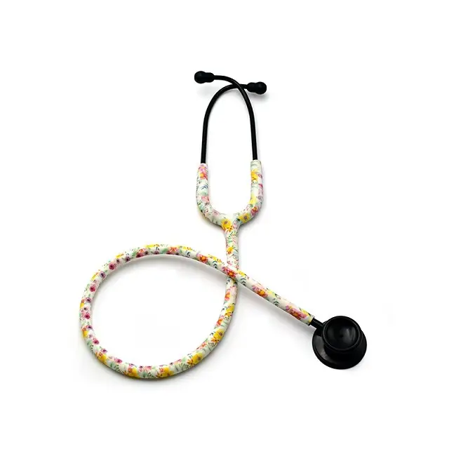 Colorful Tube Stainless Steel Dual Head Stethoscope for Adult