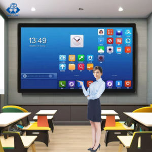 Tableau blanc interactif numérique ZDHQ <span class=keywords><strong>grand</strong></span> format 115 pouces, écran LCD, équipement éducatif, tableau blanc interactif 4k pour les écoles - Product Image 3