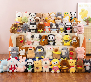 Poupée en peluche super douce de 8 pouces, motif dessin animé mignon, pour machine à griffes, idéale pour anniversaire, vente en gros, options variées, offre spéciale - Product Image 1