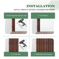 Panel de Pared de PVC al por Mayor, Fácil de Instalar, Moderno, Resistente al Agua, para Hoteles, Almacenes, Comedores, Panel de Pared WPC Fabricado en China