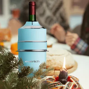 वाइन को 6 घंटे तक ठंडा रखता है बर्फ की बाल्टी | कुछ शैम्पेन की बोतलों में फिट बैठता है वाइन प्रेमियों के लिए बिल्कुल सही उपहार स्टेनलेस स्टील