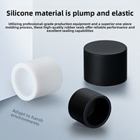 Bouchon d'extrémité en caoutchouc silicone souple, étanche à la poussière et à l'eau, pour vis, boulons, écrous, extrémités de meubles et de tuyaux, couleur et taille personnalisables