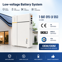 Système de stockage d'énergie solaire 5,3 kWh SolaX T-BAT-SYS-LV D53 Max 85,1 kWh en parallèle IP65 Batterie domestique extérieure LFP Lifepo4