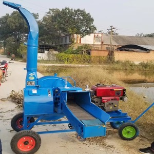 Machine à couper l'ensilage et la paille, alimentation directe usine, 220 V, pour volailles, bovins et chevaux, broyeur d'aliments pour animaux, faucheuse de maïs et de paille - Product Image 1