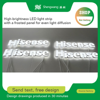Letrero 3D con Letras LED, Letrero Luminoso Retroiluminado para Exteriores, Letrero Comercial con Logotipo Personalizado, Letrero de Metal y Acrílico
