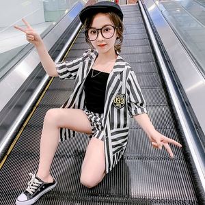 Magnifique ensemble de vêtements pour filles, vêtements pour enfants, ensembles deux pièces pour femmes avec rayures - Product Image 5