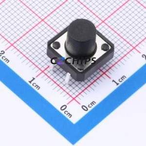 TS-1094-A12B2-D1 Tactile Switch Through hole-4P,12x12mm Switch Single Pole Single Throw Round Button 1.8N Through Hole - Product Image 1