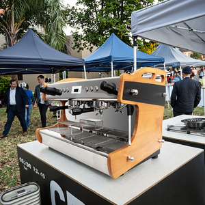 Doble Grupo 2 grupos bomba rotativa comercial profesional café Espresso máquina para cafeterías - Product Image 4