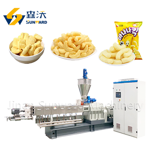 Machines extrudées de traitement de casse-croûte de farine de blé équipement de ligne de machines de processus de bâton de casse-croûte de maïs de bouffée d'usine - Product Image 1