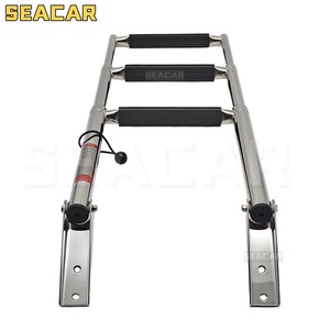 Échelle de bateau Seacar en acier inoxydable 304, pliable en 3 sections, pour usage marin et yachts - Product Image 4