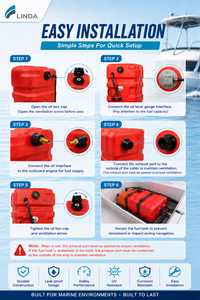 Réservoir de carburant marin Ce Epa Carb 120L avec capteur de niveau de carburant, réservoir de carburant portable en HDPE <span class=keywords><strong>pour</strong></span> <span class=keywords><strong>moteur</strong></span> <span class=keywords><strong>hors</strong></span>-<span class=keywords><strong>bord</strong></span>, autres fournitures marines - Product Image 6
