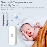 Zigbee EWelink Mini sensor de temperatura y humedad interior inalámbrico con calendario inteligente programable