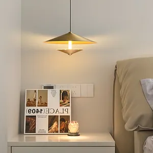 Lampu gantung tradisional aluminium, lampu gantung santai Modern sederhana, lampu liontin bulat, lampu masuk kamar mandi restoran ruang tamu