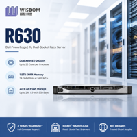 오리지널 델스 파워엣지 R630 듀얼 제온 E5 2600 V4 24 DIMM DDR4 NVMe 가상화 데이터베이스 데이터 센터 HPC 1U 랙 서버