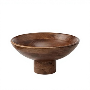 Japanese Style Vintage Eco-Friendly Polished <b>Pasta</b> Noodles Bowls Handicrafts Pure Wood Customized Food Serving Home Restaurant - Product Image 4