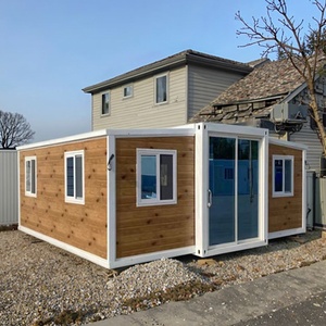 Casa Prefabbricata Pieghevole a Doppia Ala con Tre Camere e Un Soggiorno, Alloggio Temporaneo per Cantieri, Facile Installazione con Pannelli a Clip - Product Image 2