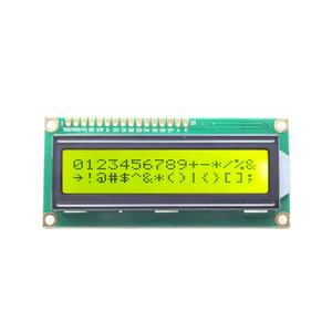 Usine nouvellement personnalisée 1602 Module LCD 5.0V jaune <span class=keywords><strong>vert</strong></span>/bleu/<span class=keywords><strong>gris</strong></span> pour la sélection 2x16 écran Lcd - Product Image 1