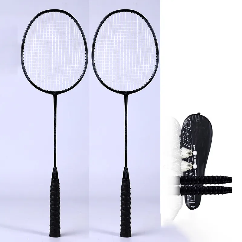 Neues Design Graphit High Carbon Badminton schläger Profession eller Top Badminton schläger