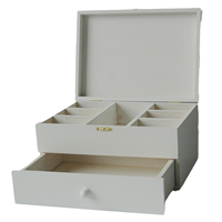 Boîte d'emballage en bois pour CD/DVD, gravure personnalisée en gros, non finie