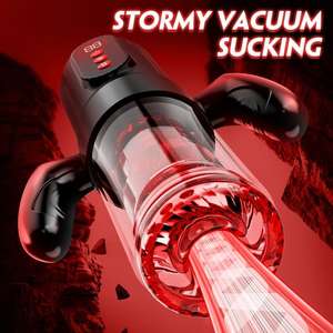 Godet de masturbation masculin automatique, entièrement étanche, vibrant, en TPE, avec fonctions de léchage, de succion et de poussée télescopique, pour hommes - Product Image 5