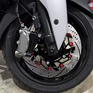 Adaptateur d'étrier de frein à disque flottant en aluminium modifié pour roue avant Code 300MM pour <span class=keywords><strong>Yamaha</strong></span> XMAX300 Condition Nouveau - Product Image 6